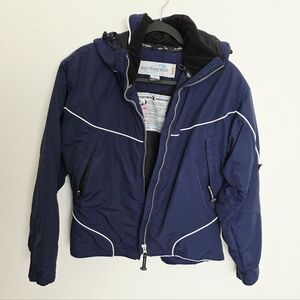 Obermeyer Navy Blue Hooded Waterproof Breathable Ski/Snow Women's Jacket Size 8
